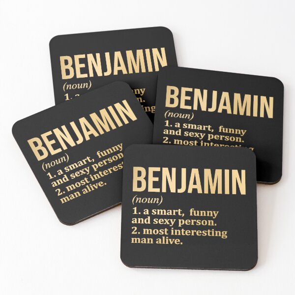 Item preview, Benjamin Name Definition in Gold designed and sold by XCIV.