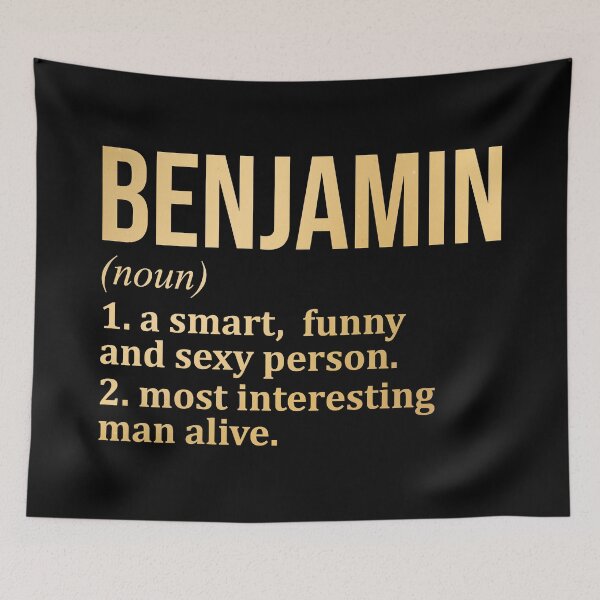 Item preview, Benjamin Name Definition in Gold designed and sold by XCIV.