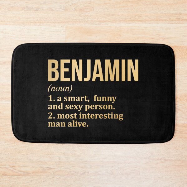 Item preview, Benjamin Name Definition in Gold designed and sold by XCIV.