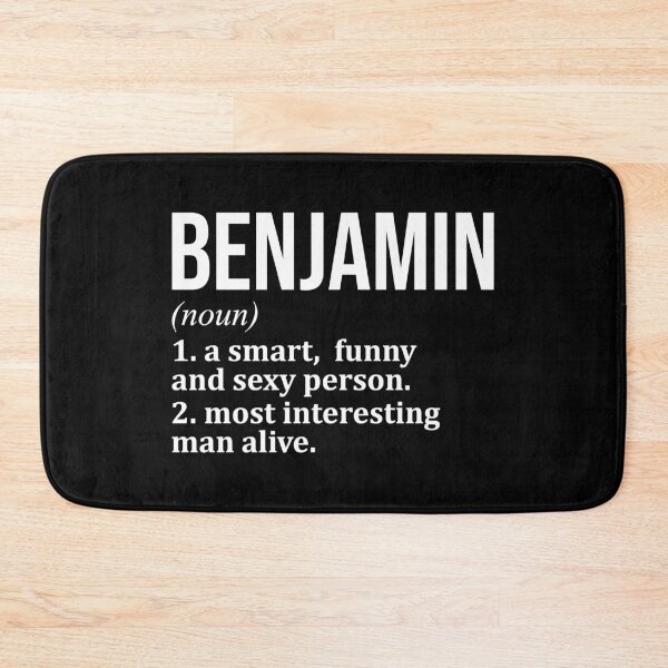 Item preview, Benjamin Name Definition designed and sold by XCIV.