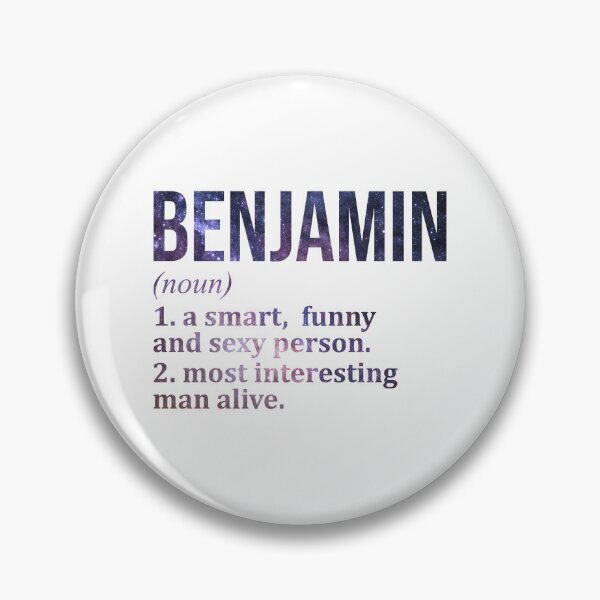 Item preview, Benjamin Name Definition designed and sold by XCIV.
