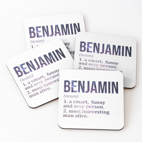 Item preview, Benjamin Name Definition designed and sold by XCIV.