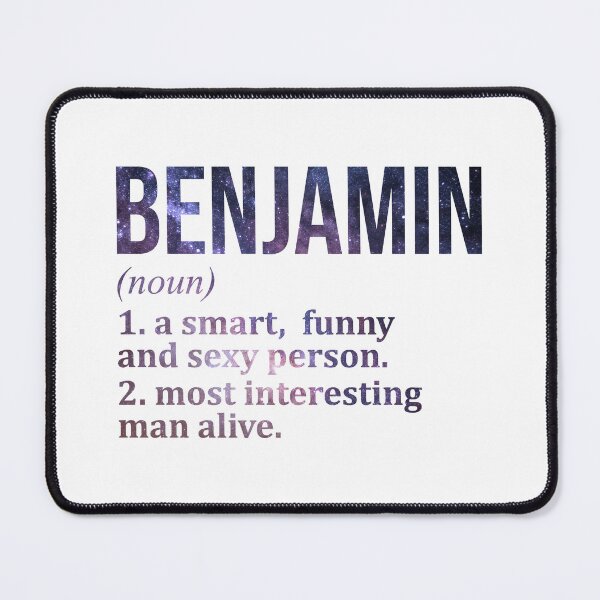 Item preview, Benjamin Name Definition designed and sold by XCIV.