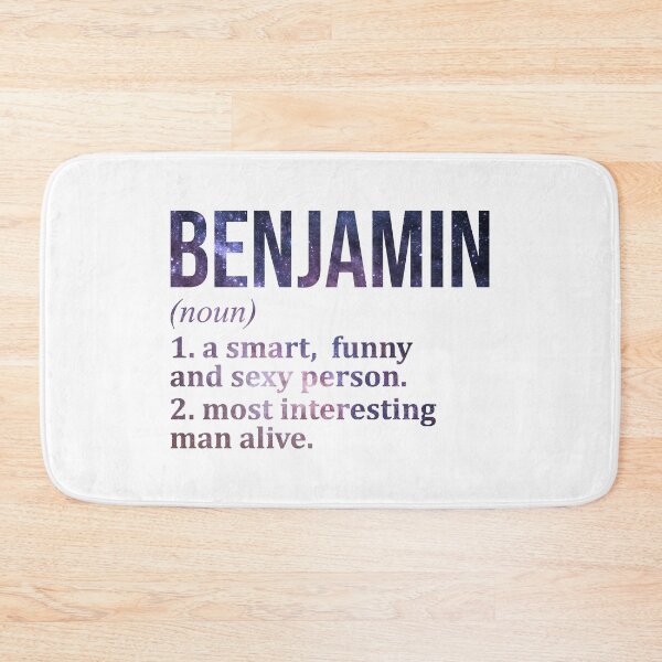 Item preview, Benjamin Name Definition designed and sold by XCIV.