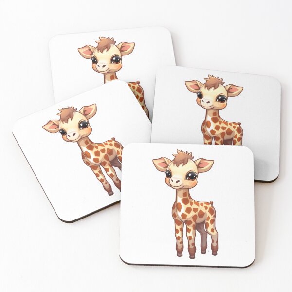 Item preview, Adorable Kawaii Giraffe Calf - Cute Wildlife Art designed and sold by UnplainShirt.
