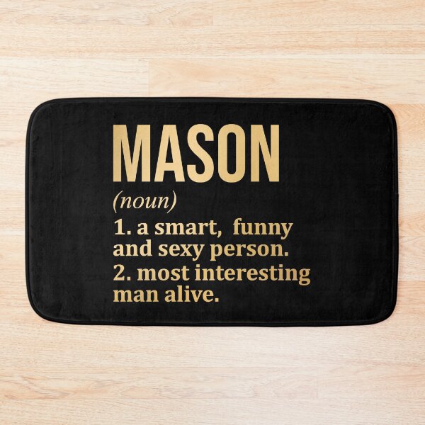 Item preview, Mason Name Definition in Gold designed and sold by XCIV.