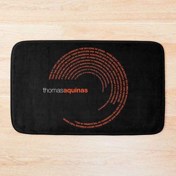 Item preview, Thomas Aquinas famous quotes poster [orangered] designed and sold by CMYKStudio.