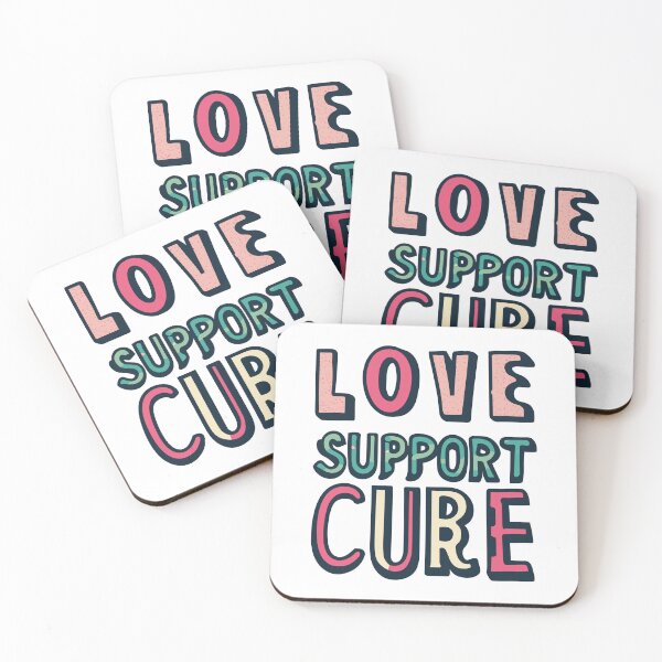 Item preview, Love, Support and Cure for Breast Cancer - Breast Cancer designed and sold by thespecialtyhub.