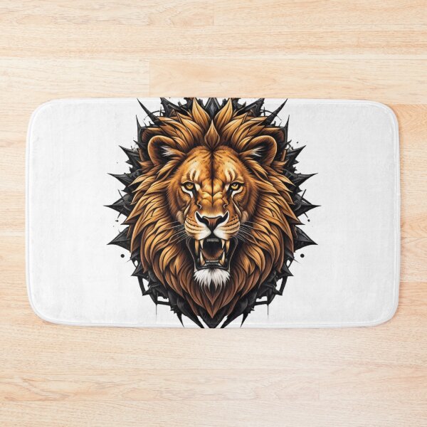 Item preview, Lion Face Emblem Coloured  designed and sold by risingphoenix6.