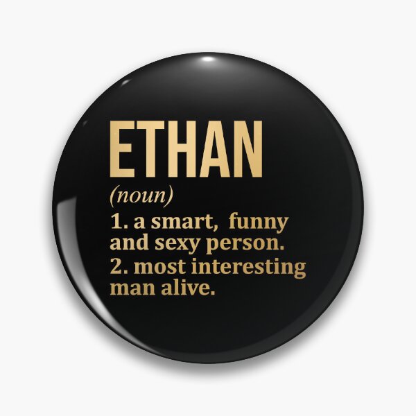Artikelvorschau, Ethan-Namensdefinition in Gold entworfen und verkauft von XCIV.
