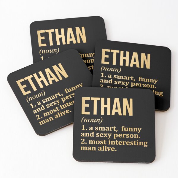 Item preview, Ethan Name Definition in Gold designed and sold by XCIV.