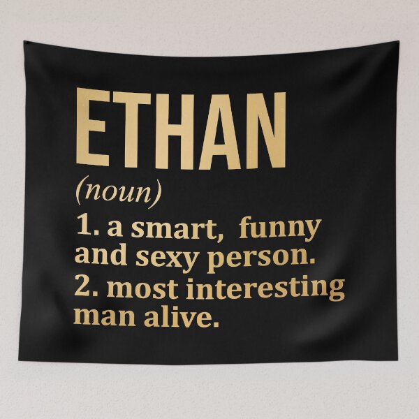 Item preview, Ethan Name Definition in Gold designed and sold by XCIV.