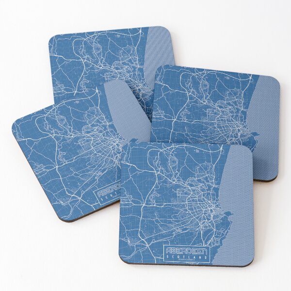 Item preview, Aberdeen City Map of Scotland - Blueprint designed and sold by deMAP.