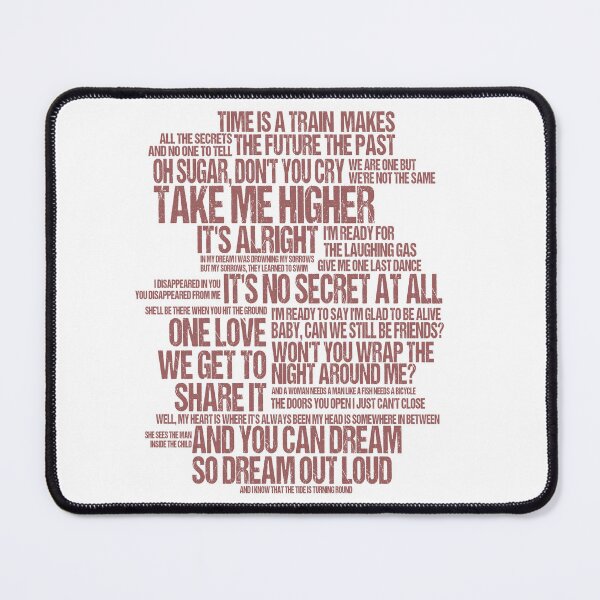 Item preview, achtung baby quotes cloud designed and sold by clad63.