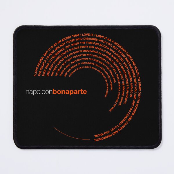 Item preview, Napoleon Bonaparte famous quotes poster [orangered] designed and sold by CMYKStudio.