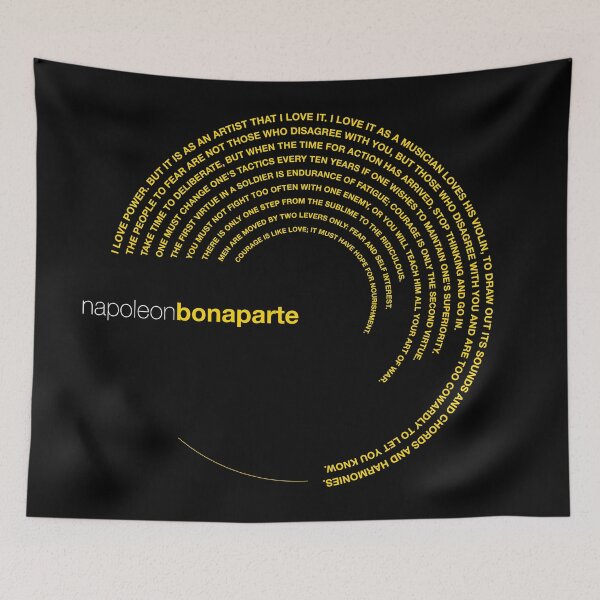 Item preview, Napoleon Bonaparte famous quotes poster [gold] designed and sold by CMYKStudio.