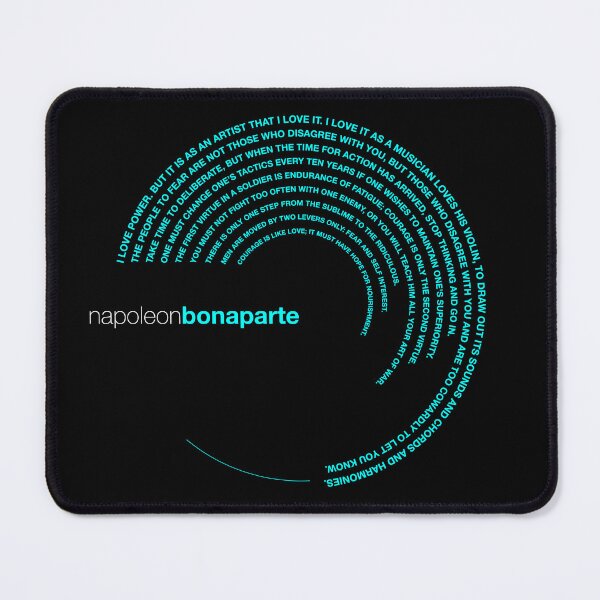 Item preview, Napoleon Bonaparte famous quotes poster [aqua] designed and sold by CMYKStudio.