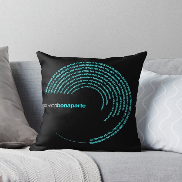 Item preview, Napoleon Bonaparte famous quotes poster [aqua] designed and sold by CMYKStudio.