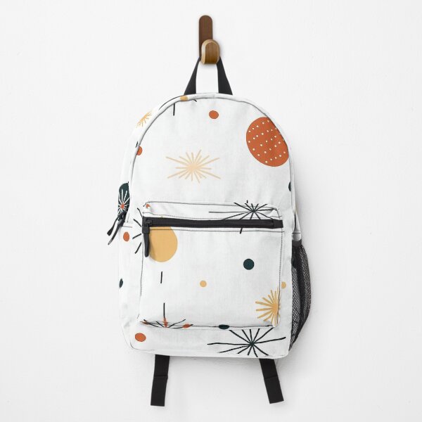 Item preview, Festive christmas seamless pattern featuring orange dots and fireworks designed and sold by exitbird.
