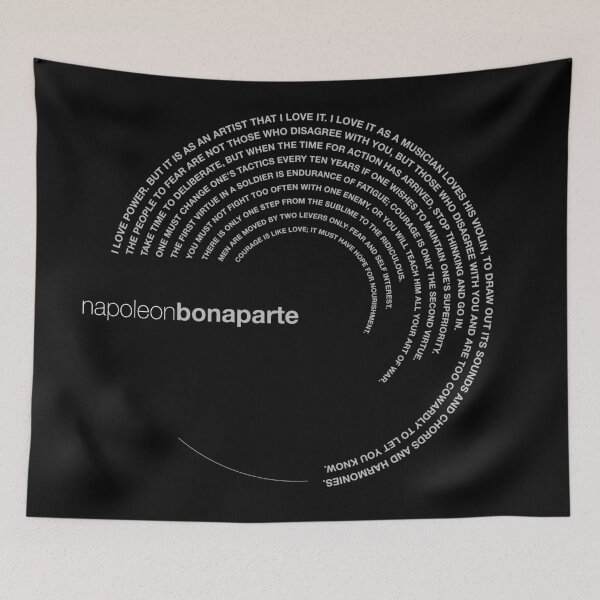 Item preview, Napoleon Bonaparte famous quotes poster [silver] designed and sold by CMYKStudio.