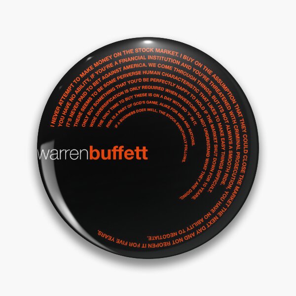 Item preview, Warren Buffett famous quotes poster [orangered] designed and sold by CMYKStudio.