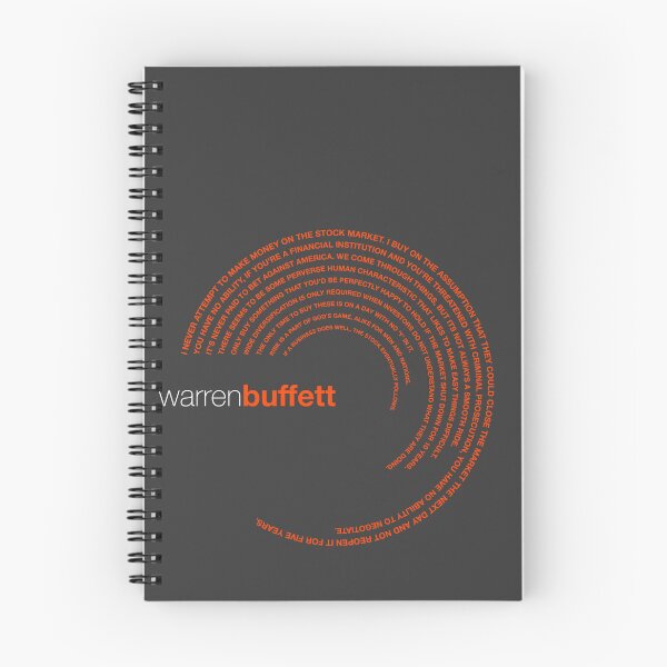 Item preview, Warren Buffett famous quotes poster [orangered] designed and sold by CMYKStudio.