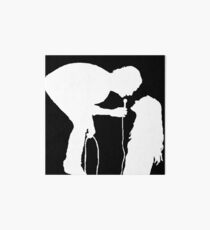 Robbers Silhouette (white) Art Board