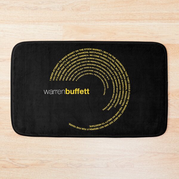 Item preview, Warren Buffett famous quotes poster [gold] designed and sold by CMYKStudio.
