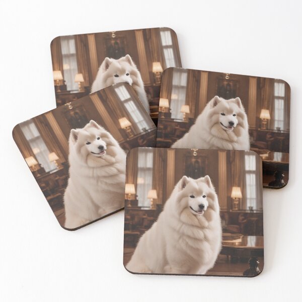 Item preview, Elegant Samoyed in Victorian Chandelier Elegance designed and sold by Lily Summers.