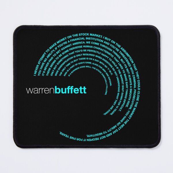Item preview, Warren Buffett famous quotes poster [aqua] designed and sold by CMYKStudio.