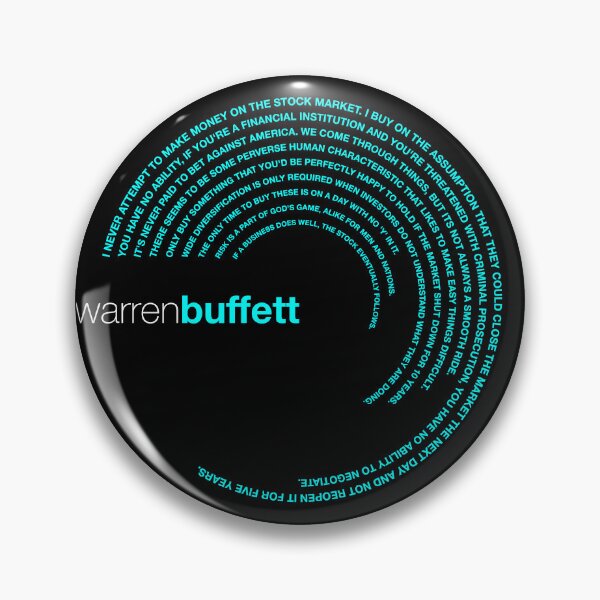 Item preview, Warren Buffett famous quotes poster [aqua] designed and sold by CMYKStudio.