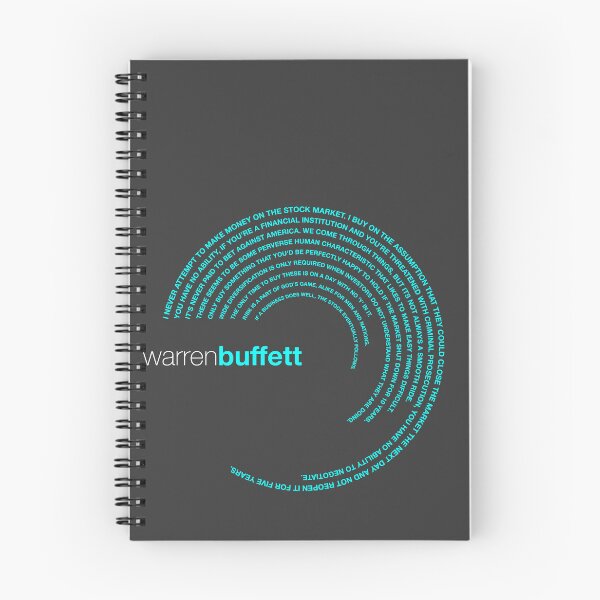 Item preview, Warren Buffett famous quotes poster [aqua] designed and sold by CMYKStudio.