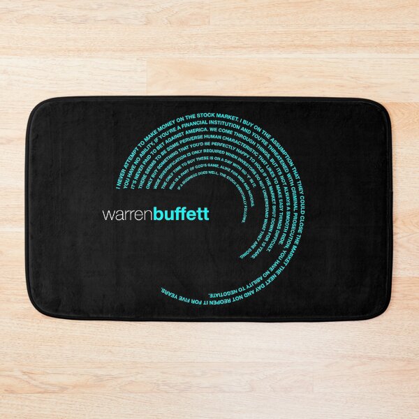 Item preview, Warren Buffett famous quotes poster [aqua] designed and sold by CMYKStudio.