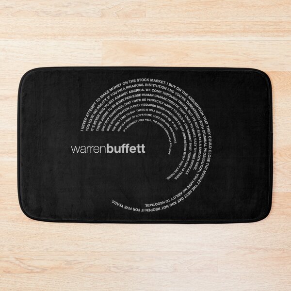 Item preview, Warren Buffett famous quotes poster [silver] designed and sold by CMYKStudio.