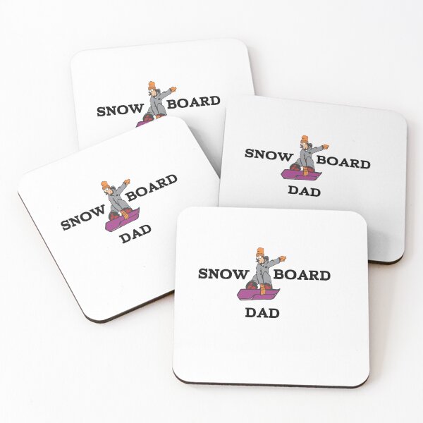 Item preview, snowboard dad with red board  designed and sold by MKshoper.