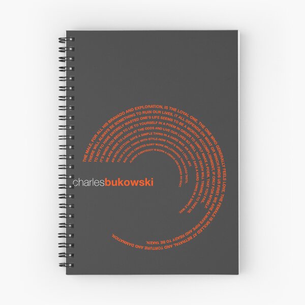 Item preview, Charles Bukowski famous quotes poster [orangered] designed and sold by CMYKStudio.