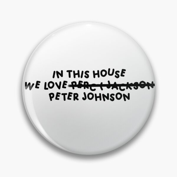 Item preview, In this House we love Percy Jackson (Peter Johnson) sticker  designed and sold by shezzastardis.
