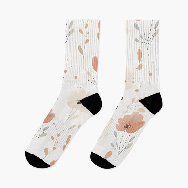 Item preview, Seamless floral pattern on a light beige background, minimalist, soft and dreamy designed and sold by exitbird.