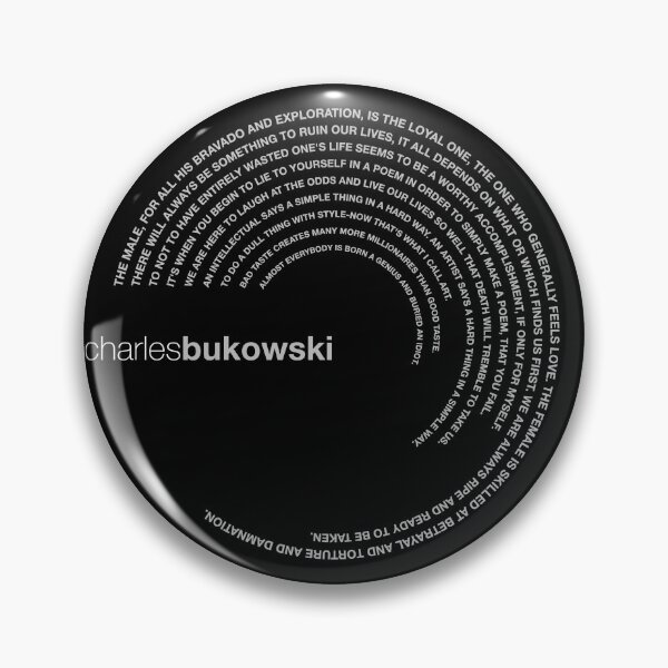 Item preview, Charles Bukowski famous quotes poster [silver] designed and sold by CMYKStudio.