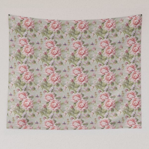 Item preview, Pink Pastel Flowers pattern designed and sold by pongthep-ks.