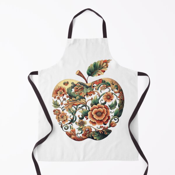 Item preview, Apple art, embroidery, engraved stencil, unusual design designed and sold by Natcharee.