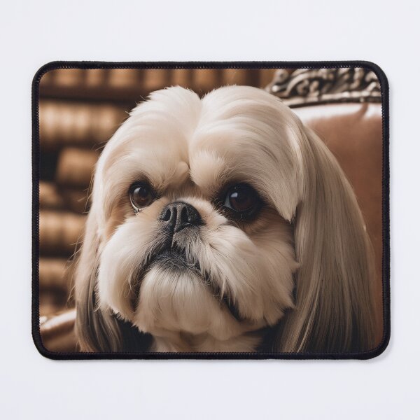 Item preview, Regal Shih Tzu in Antique Library Splendor designed and sold by Lily Summers.