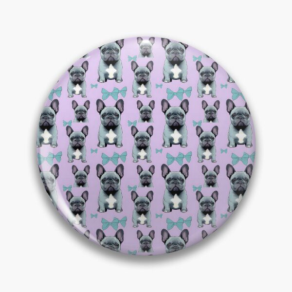 Item preview, Lavender & Teal Frenchie Composite Overlay Pattern #1 designed and sold by ARTficiallyAnon.
