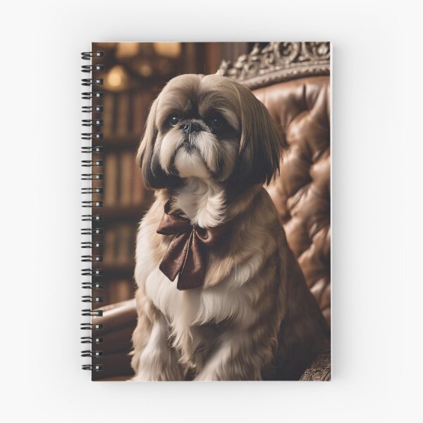 Item preview, Wisdom and Refinement: Shih Tzu in Library designed and sold by Lily Summers.