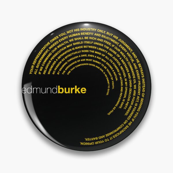 Item preview, Edmund Burke famous quotes poster [gold] designed and sold by CMYKStudio.
