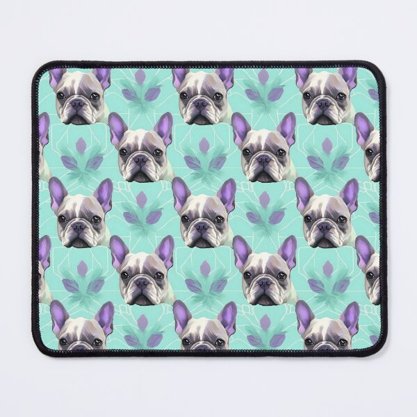 Item preview, Lavender & Teal Frenchie Composite Overlay Pattern #2 designed and sold by ARTficiallyAnon.