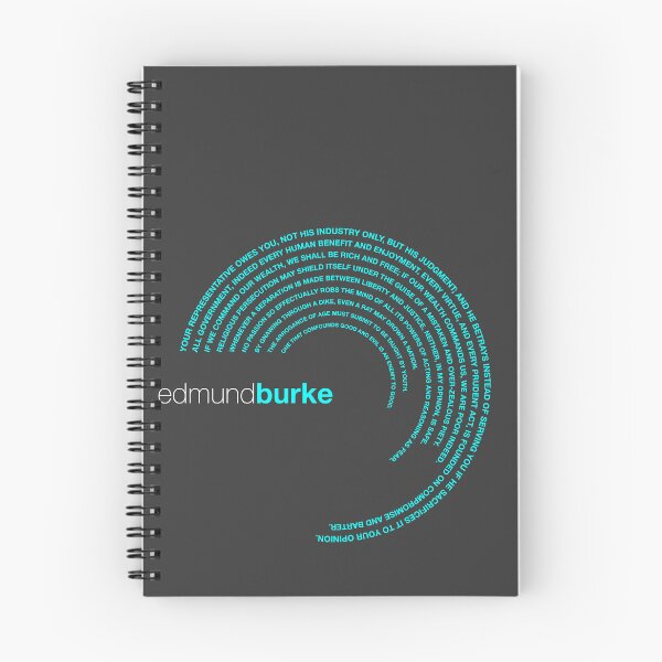 Item preview, Edmund Burke famous quotes poster [aqua] designed and sold by CMYKStudio.