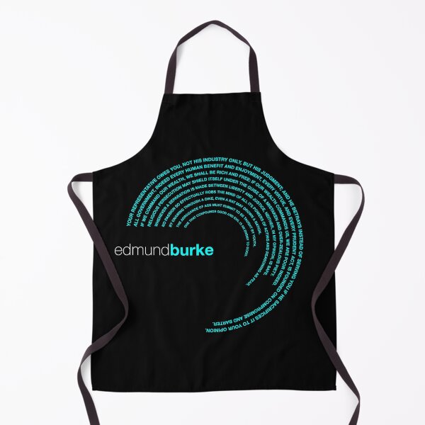 Item preview, Edmund Burke famous quotes poster [aqua] designed and sold by CMYKStudio.