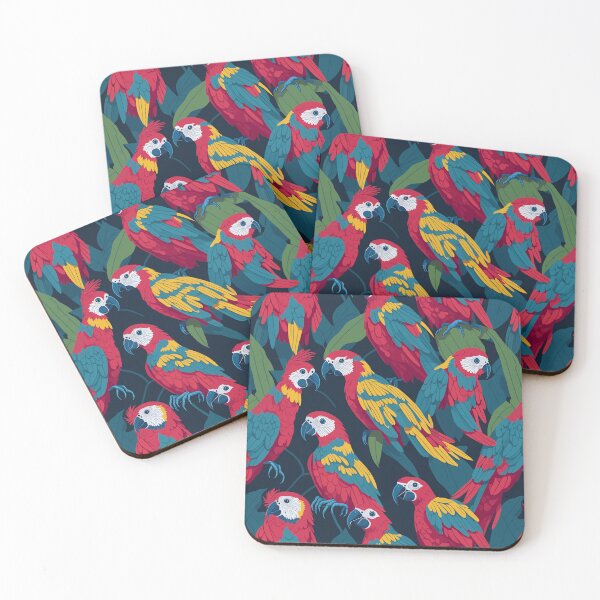 Item preview, Vintage Style Parrots Pattern designed and sold by SparkleBrush.