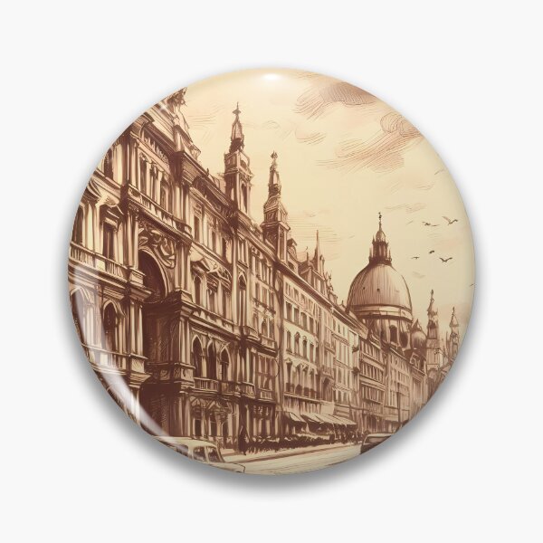Item preview, Historical European street scene designed and sold by Helleradi.